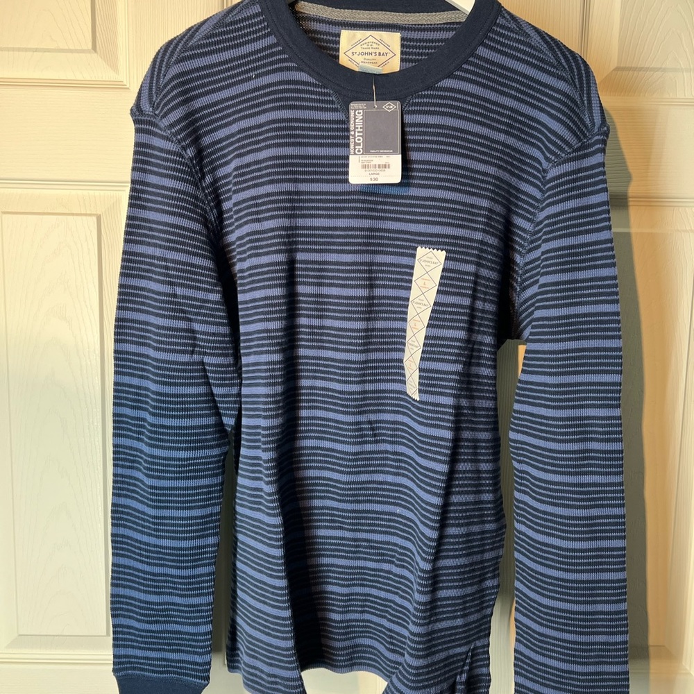 St Johns Bay men’s L sweatshirt blue new
